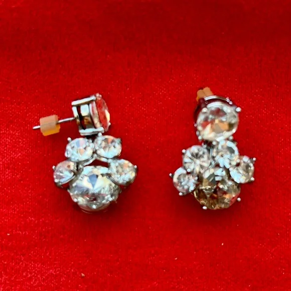 Clear crystal earrings - Picture 1 of 2